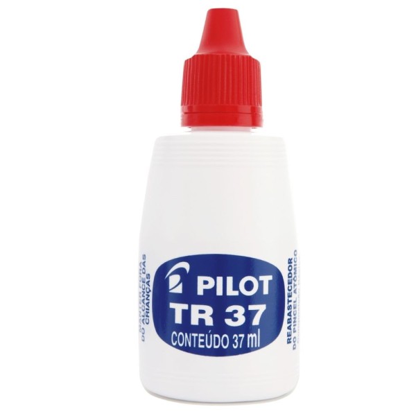 Encontraproduto.com.br - Tinta Vermelha para Reabastecer Pincel Atômico 1100-P e 1100-M 37ml TR37 Pilot