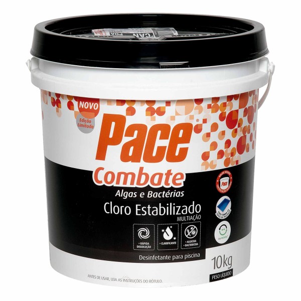 Encontraproduto.com.br - Cloro Estabilizado Combate Algas e Bactérias Pace 10kg