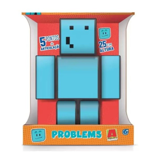 Encontraproduto.com.br - Boneco Minecraft Problems 25 Cm Algazarra 3.03.1220
