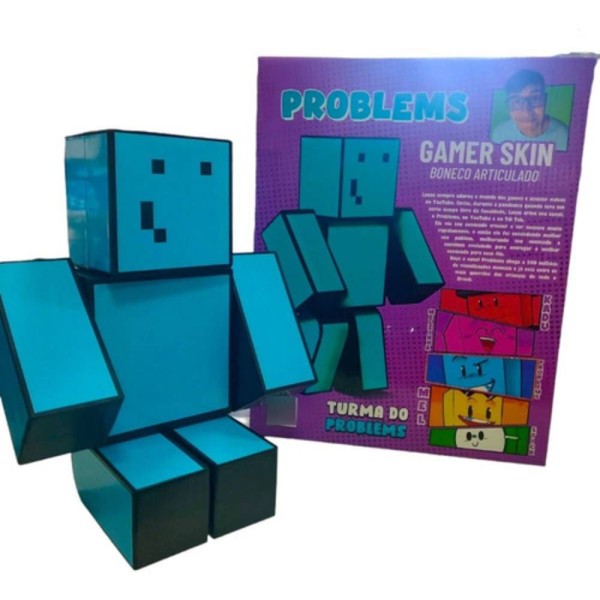 Encontraproduto.com.br - Boneco Minecraft Problems 25 Cm Algazarra 3.03.1220