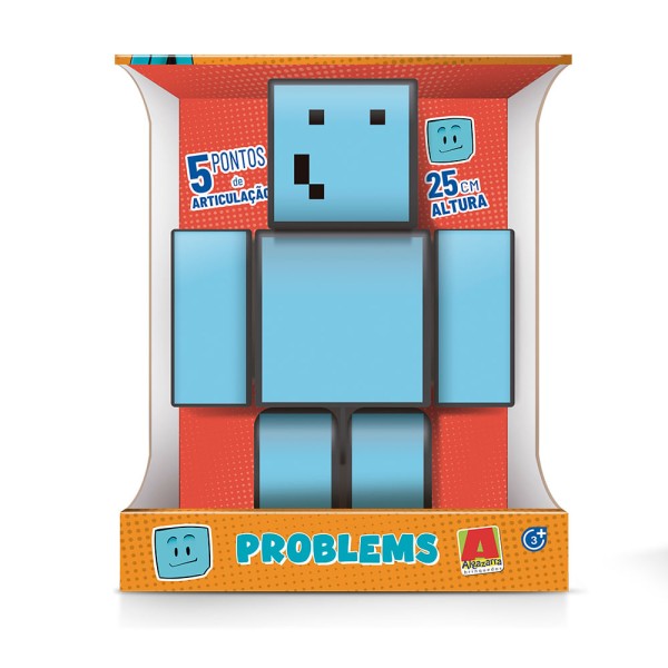 Encontraproduto.com.br - Boneco Minecraft Problems 25 Cm Algazarra 3.03.1220