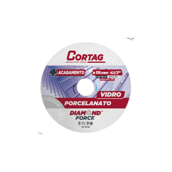 DISCO 62797 DIAM. PORCELAN-VIDRO 115MM CORTAG