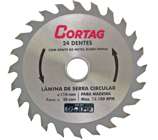 Encontraproduto.com.br - Disco de Serra Circular de Madeira 4.3/8