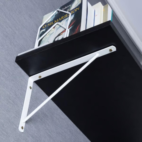 Encontraproduto.com.br - Suporte para prateleira leve 30cm branco Zamar