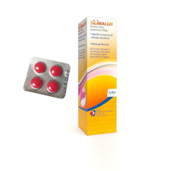 Encontraproduto.com.br - Silimalon 100mg+70mg Com 4 Comprimidos
