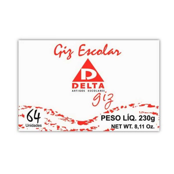GIZ ESCOLAR BRANCO 64 UNID KOALA