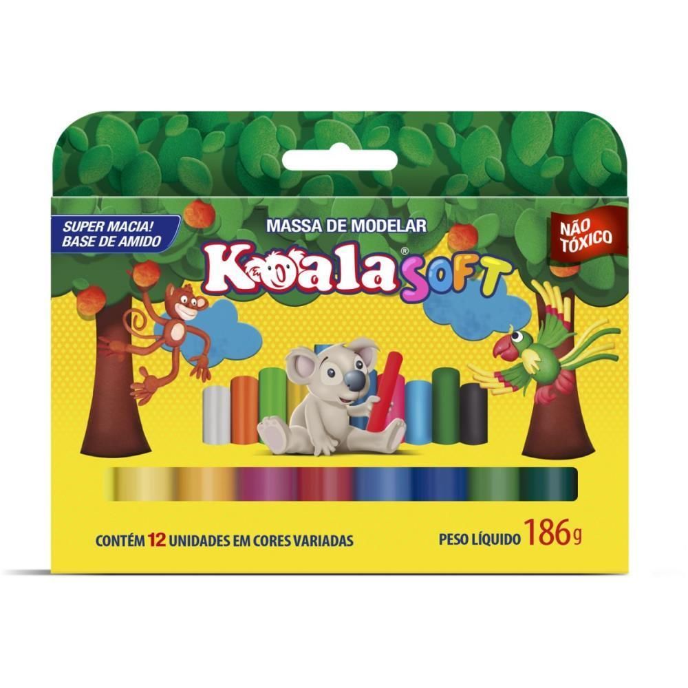 Encontraproduto.com.br - Massa Para Modelar Koala Soft C- 12 Cores Amido (7897464703249)