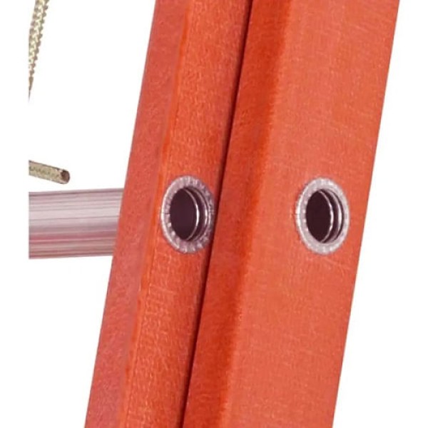 Encontraproduto.com.br - Escada Extensível 19 Degraus Síntese Tipo D Fibra de Vidro 3.6x6.0 Metros
