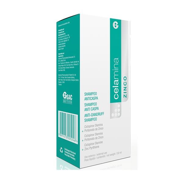 Encontraproduto.com.br - Shampoo Glenmark Celamina Zinco Anticaspa 150ml
