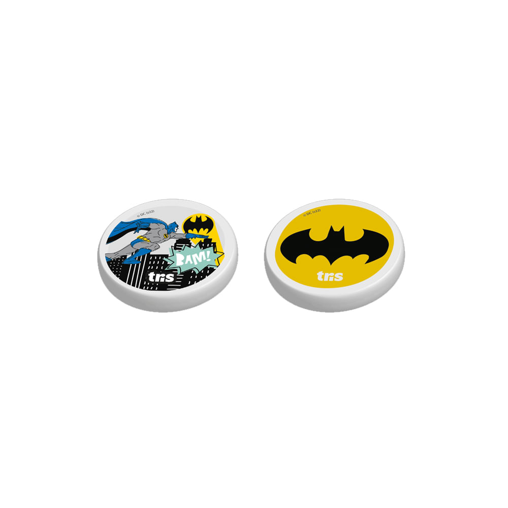 Encontraproduto.com.br - KIT APONTADOR COM DEPOSITO + BORRACHA - BATMAN - TRIS