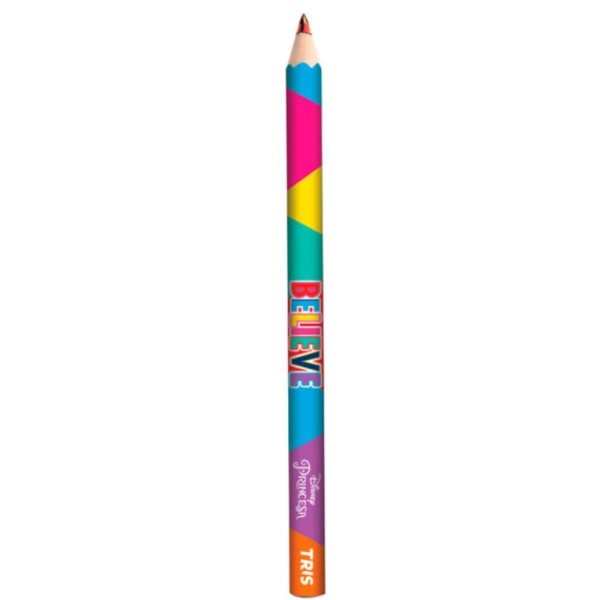 Encontraproduto.com.br - LÁPIS DE COR RAINBOW PRINCESAS DISNEY - MULTICOLORIDO - TRIS