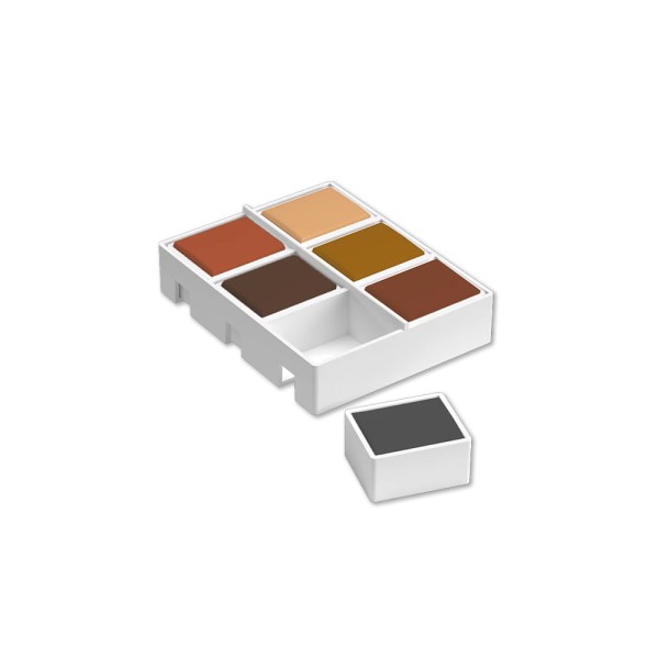 Encontraproduto.com.br - Aquarela em Pastilha Matiz Tellure com 6 Cores Artools