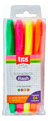 Encontraproduto.com.br - Marca Texto Tris Flash Holic Pop Neon - 4un