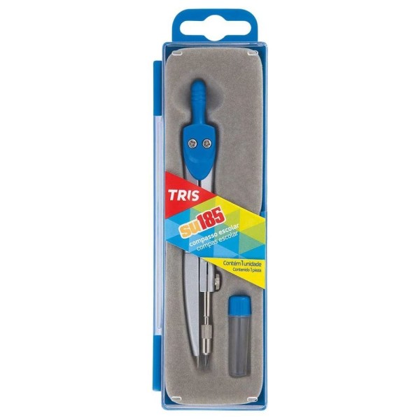 Encontraproduto.com.br - Compasso Escolar SU185 Tris