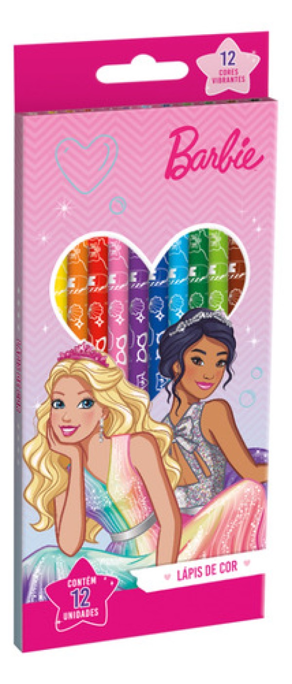 Encontraproduto.com.br - LApis De Cor 12 Cores Barbie Summit