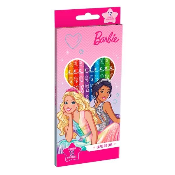 Encontraproduto.com.br - LApis De Cor 12 Cores Barbie Summit