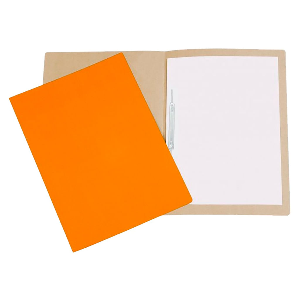 Encontraproduto.com.br - Pasta Papelão C/ Grampo Plástico Laranja Polycart