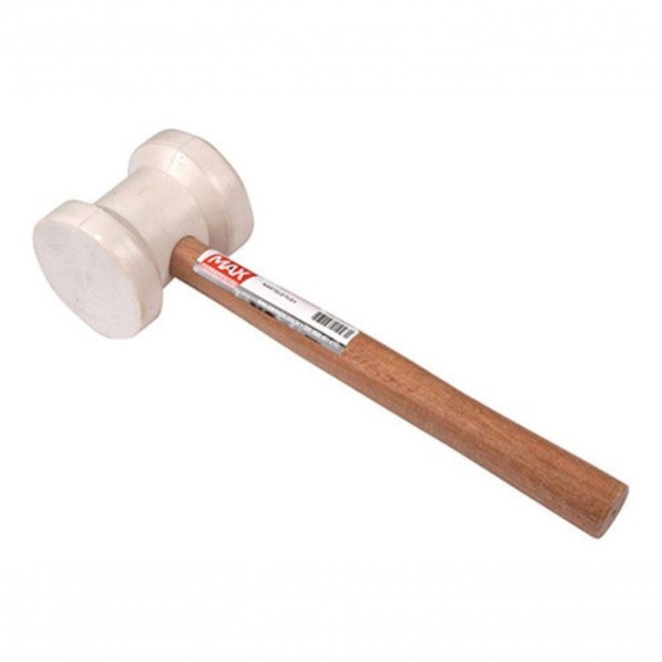 Encontraproduto.com.br - Martelo De Borracha Branca Bado De Madeira 80mm Max