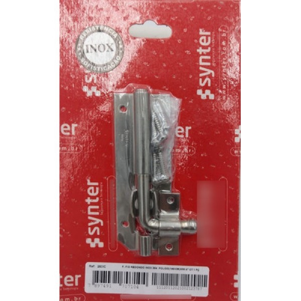 Encontraproduto.com.br - Fecho Redondo Synter 10cm Inox