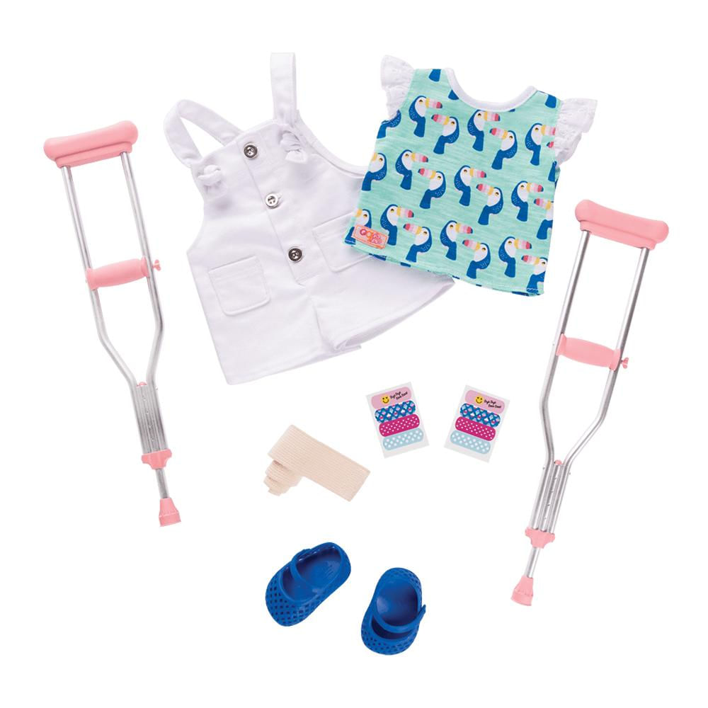 Encontraproduto.com.br - Conjunto De Roupa Com Muletas - Our Generation