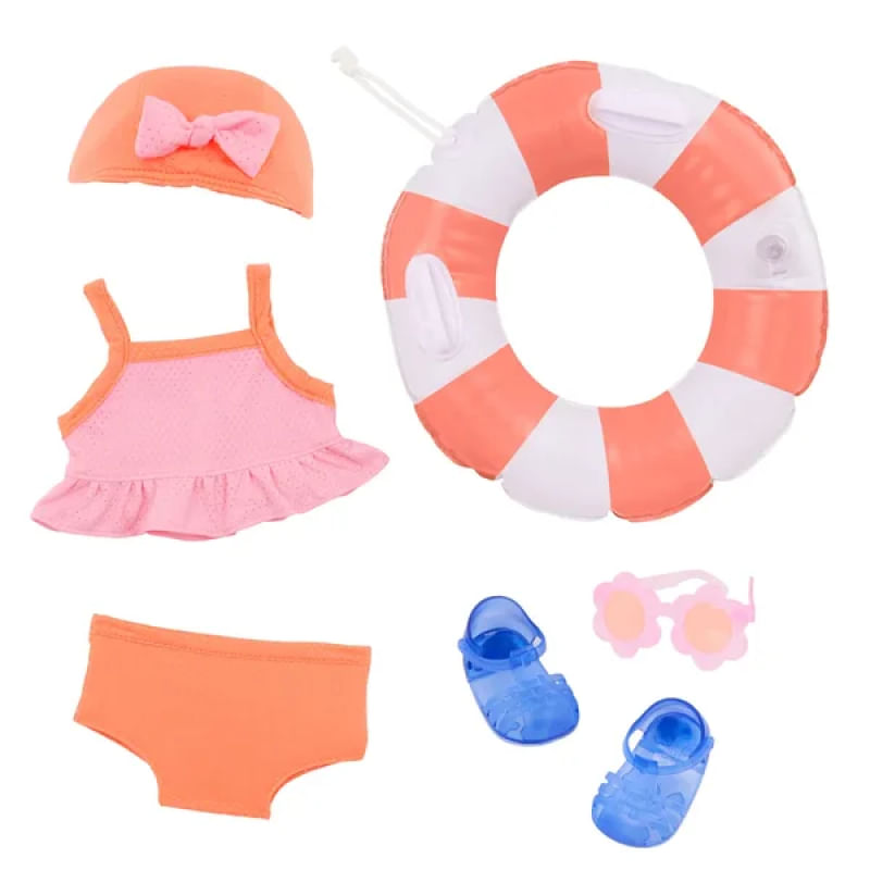 Encontraproduto.com.br - Conjunto de Roupa de Praia Our Generation Floaty Fun
