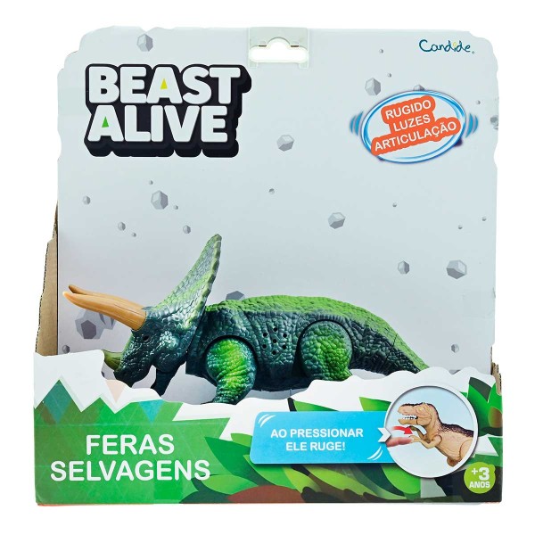 Encontraproduto.com.br - BEAST ALIVE - FERAS SELVAGENS - SOM E LUZ - DILOFOSAURO