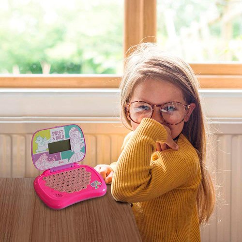 Encontraproduto.com.br - Laptop Infantil Educativo Bilíngue Barbie Candide 1812