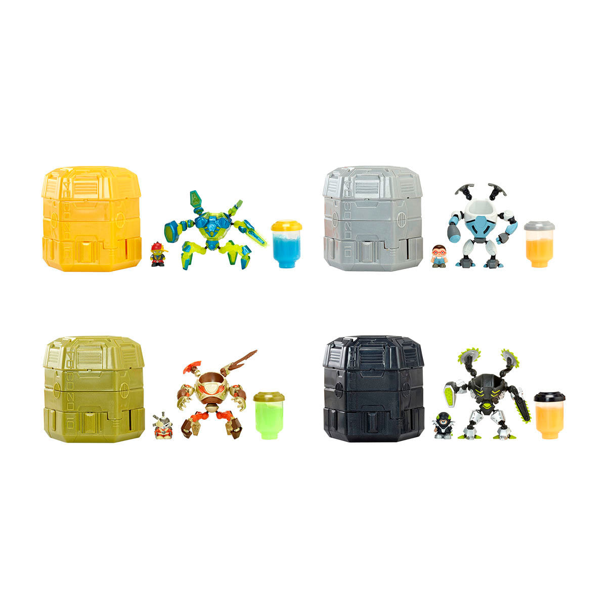 Encontraproduto.com.br - Boneco Colecionável Batalha dos Robôs Candide Ready 2 Robot