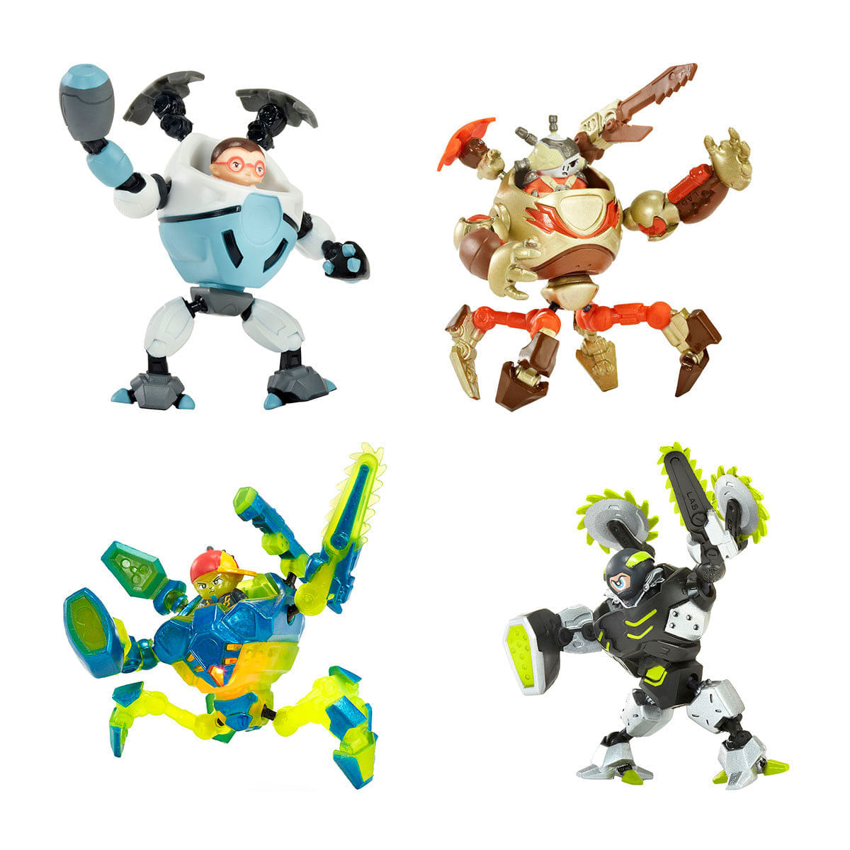 Encontraproduto.com.br - Boneco Colecionável Batalha dos Robôs Candide Ready 2 Robot