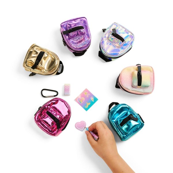 Encontraproduto.com.br - Real Little - Mini Mochilas Colecionáveis - Roxo c/ Glitter