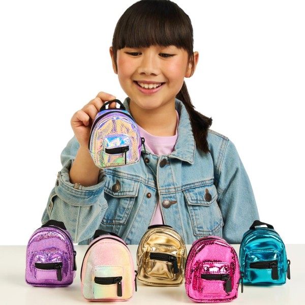 Encontraproduto.com.br - Real Little - Mini Mochilas Colecionáveis - Roxo c/ Glitter