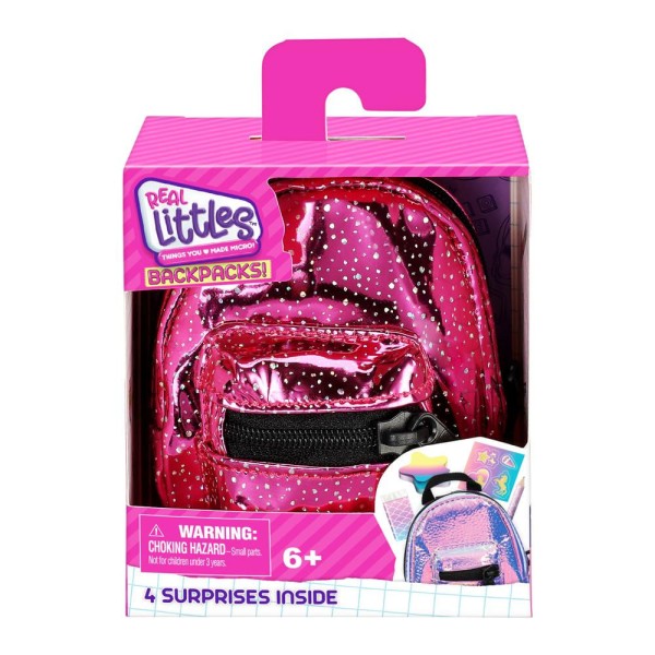 Encontraproduto.com.br - Real Little - Mini Mochilas Colecionáveis - Roxo c/ Glitter