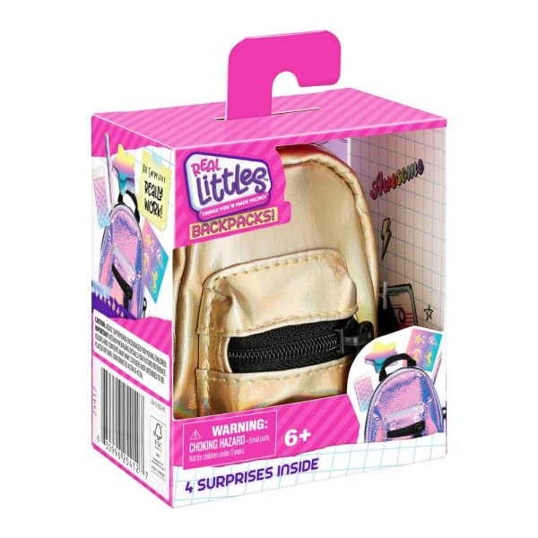Encontraproduto.com.br - Minimochilas Real Littles Backpack - Dourado