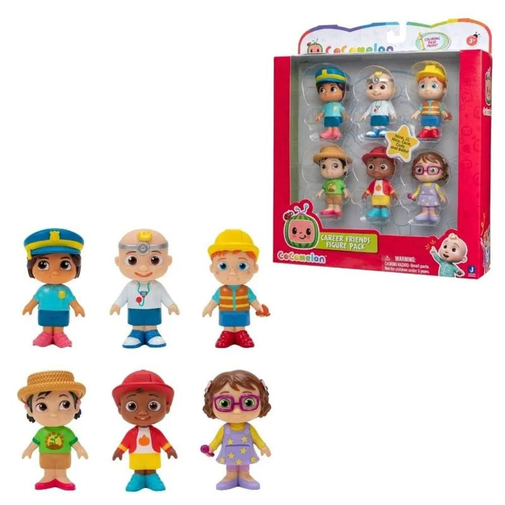 Conjunto Profissões Candide Cocomelon Com 6 Figuras 3313
