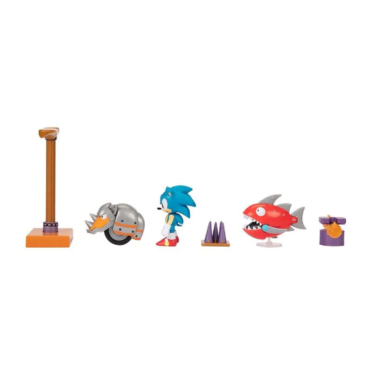 Encontraproduto.com.br - Conjunto - Diorama Set Wave 2 e Mini Figuras - Sonic - Candide
