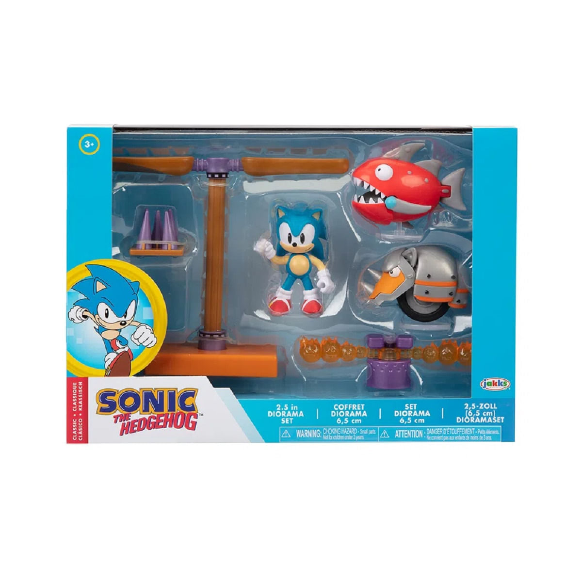Encontraproduto.com.br - Conjunto - Diorama Set Wave 2 e Mini Figuras - Sonic - Candide
