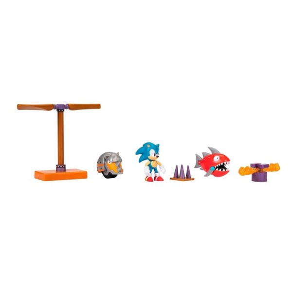 Encontraproduto.com.br - Conjunto - Diorama Set Wave 2 e Mini Figuras - Sonic - Candide
