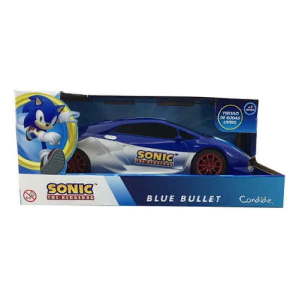 Carro Roda Livre Sonic Blue Bullet - Candide