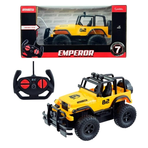 Encontraproduto.com.br - Veiculo Emperor - Rc7 Func - Pilhas - Amarelo