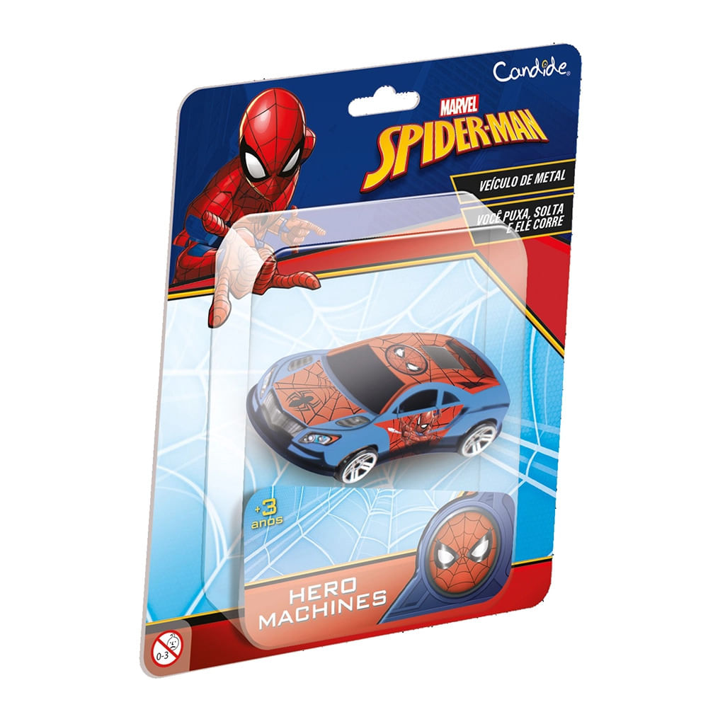 Encontraproduto.com.br - Mini Veiculo Spider Man Sortido - Candide