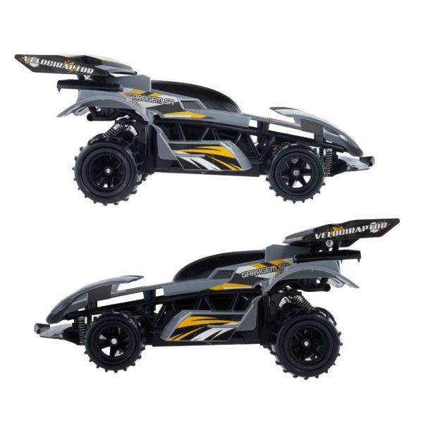 Encontraproduto.com.br - Veiculo Velociraptor Rc 7 Func - Bat Recarregavel - Preto