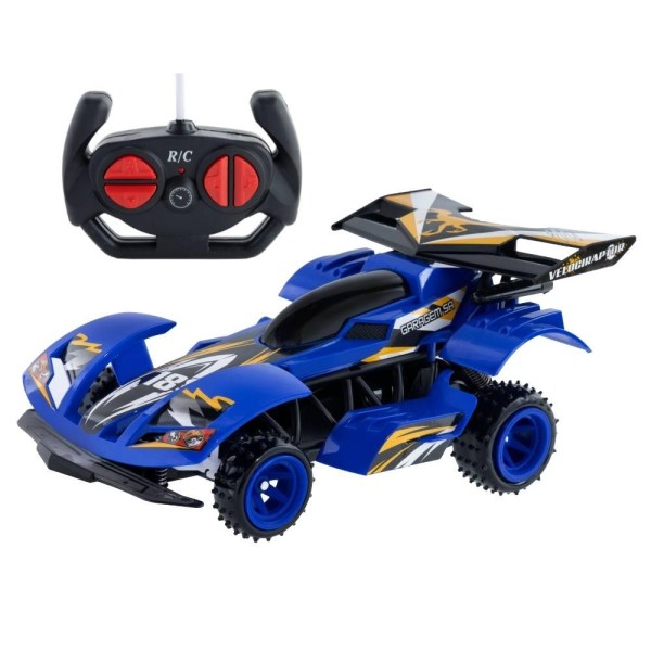Encontraproduto.com.br - Veiculo Velociraptor Rc 7 Func - Bat Recarregavel - Azul