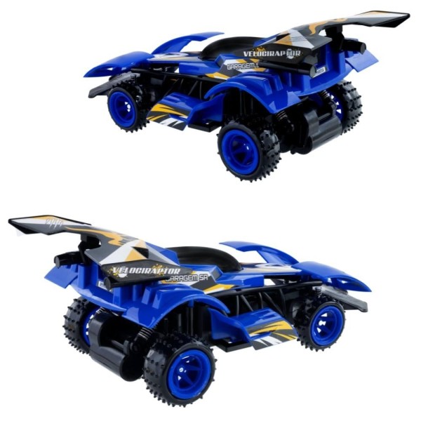 Encontraproduto.com.br - Veiculo Velociraptor Rc 7 Func - Bat Recarregavel - Azul