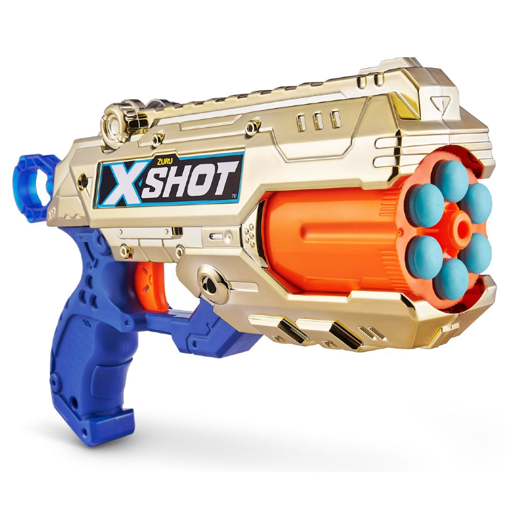 Encontraproduto.com.br - Lançador X-Shot Royale Reflex 6 com 16 Dardos Candide