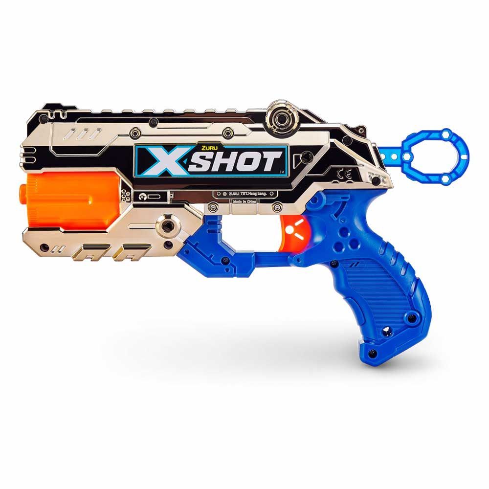 Encontraproduto.com.br - Lançador X-Shot Royale Reflex 6 com 16 Dardos Candide