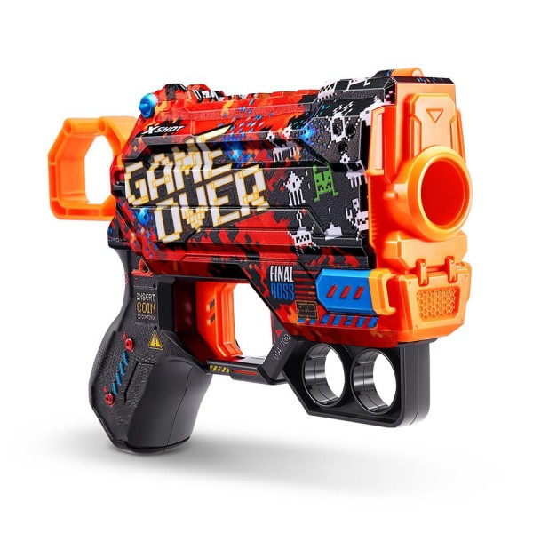 Lançador X-Shot - Skins - Menace - 8 Dardos - Game Over