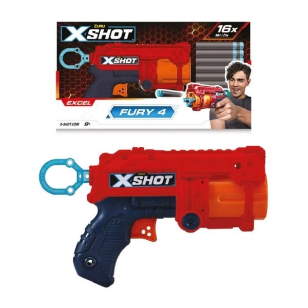 Encontraproduto.com.br - Lançador De Dardos Fury 4 X Shot 5710