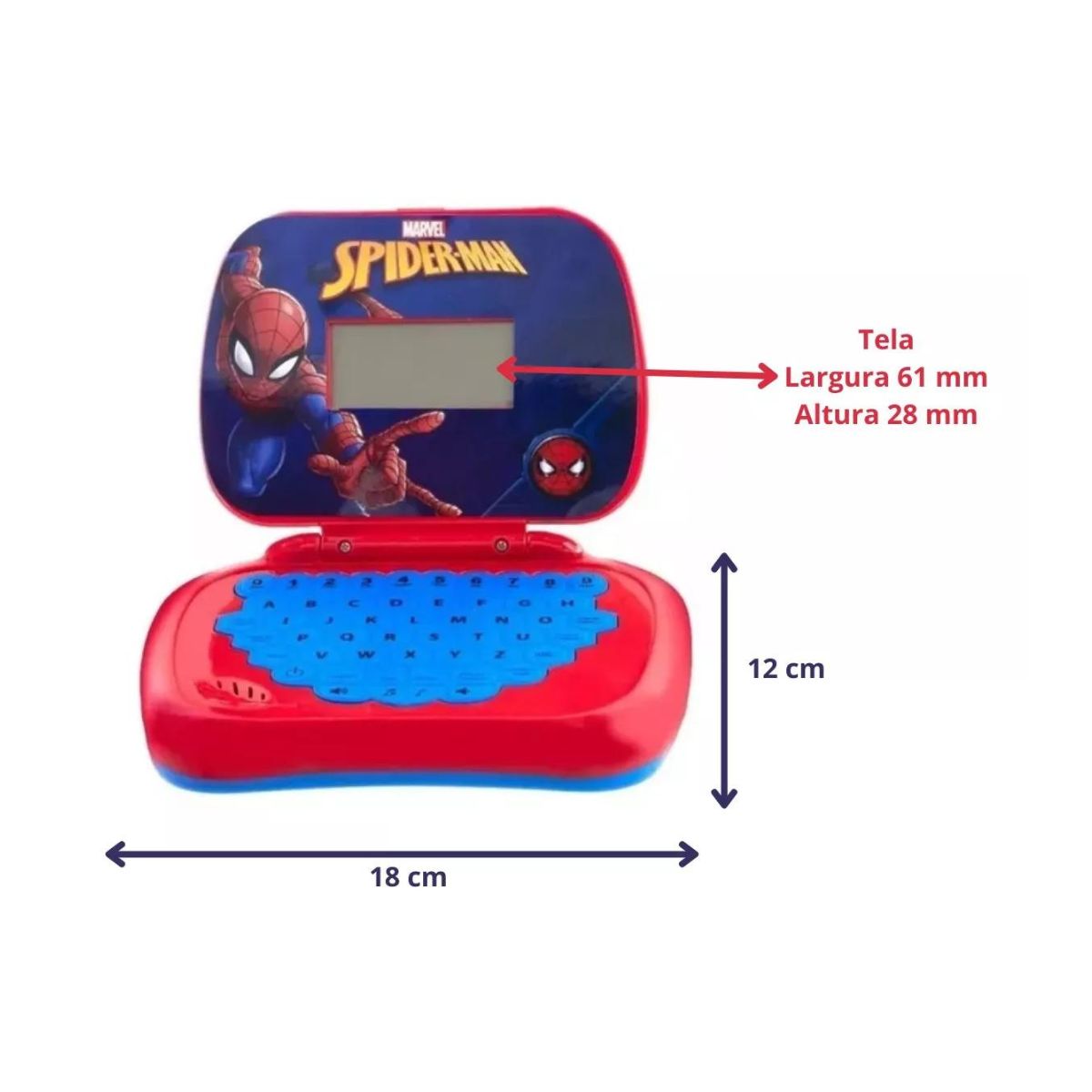 Encontraproduto.com.br - Laptop Infantil Homem-Aranha Bilíngue Musical - Candide