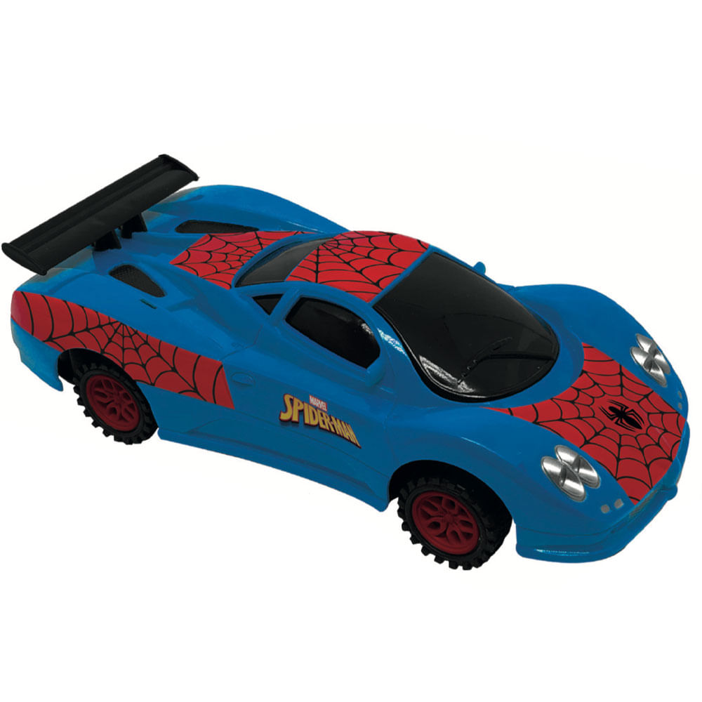 Encontraproduto.com.br - Carrinho de Controle Remoto Spider Man Web Storm Sortido - Candide