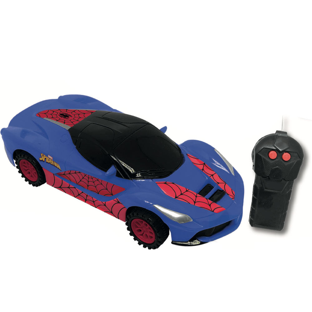 Encontraproduto.com.br - Carrinho de Controle Remoto Spider Man Web Storm Sortido - Candide